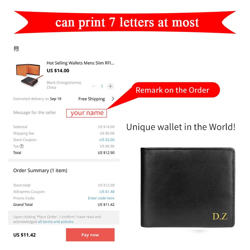 100% Genuine Leather RFID Blocking Slim Trifold Men Wallets with Coin Pocket and ID Window Minimalist Wallet for Men
