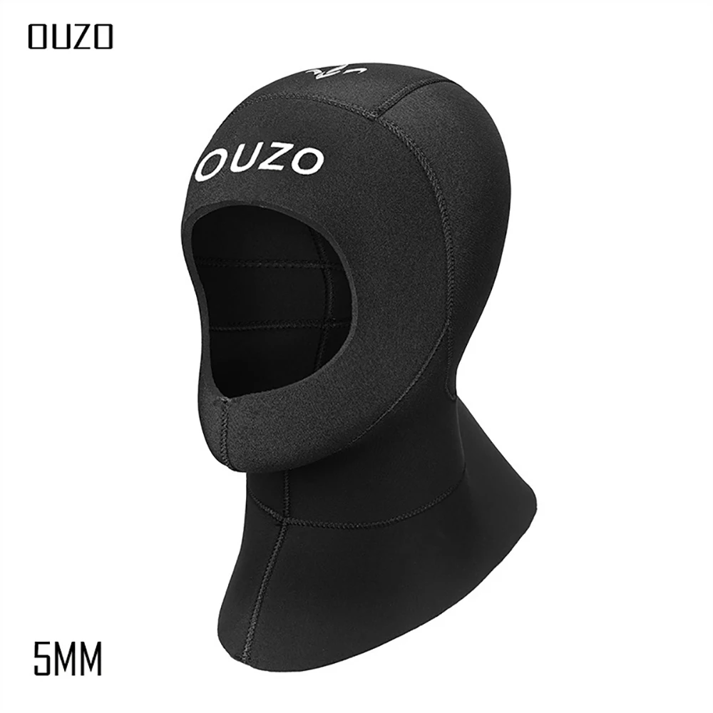 5mm Diving Caps Neoprene Scuba Diving Hood with Shoulder Sun Protective Swimming Warm Cap Snorkeling Surfing Hat Jellyfish
