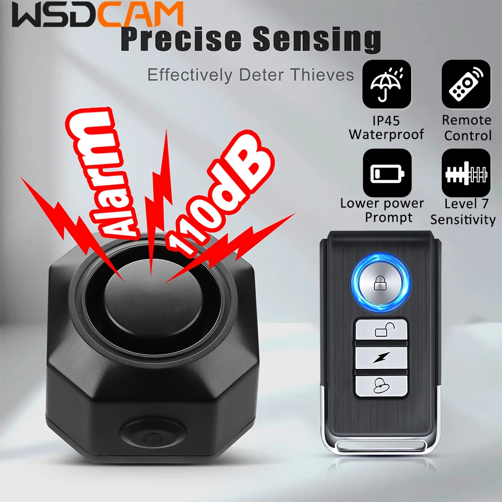 Wireless USB Rechargeable Bicycle Alarm System