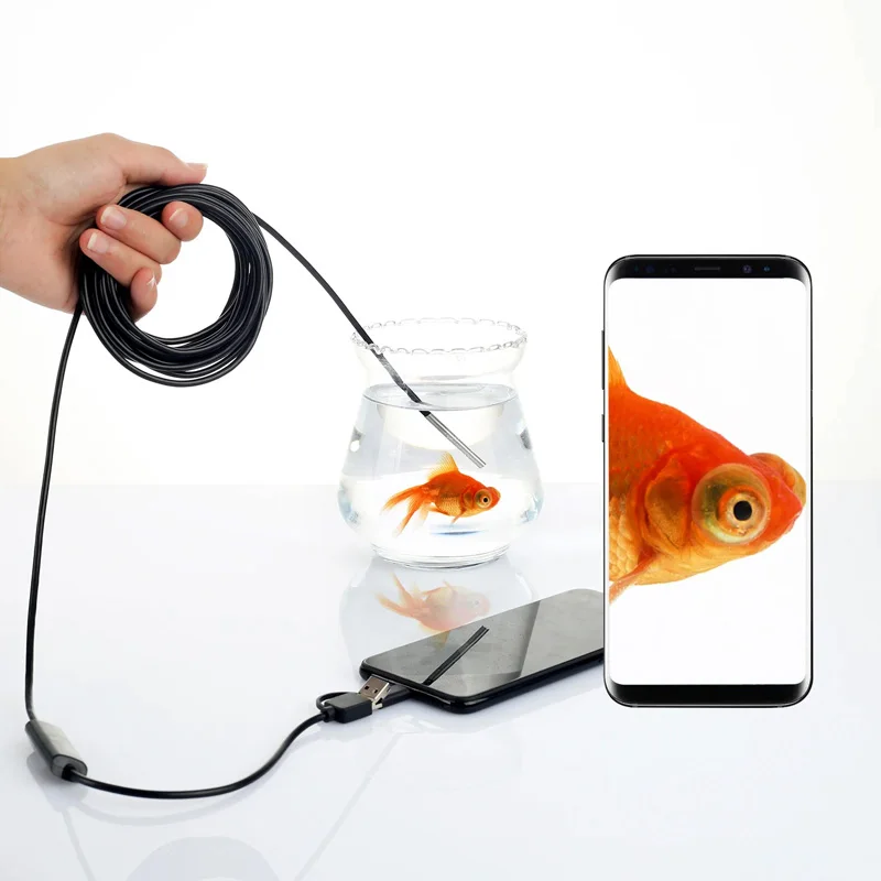 3In1 Endoscope Camera 720P Sewer Industrial Piping Car Inspection Endoscopic 3.9Mm For Usb Android Type C 2