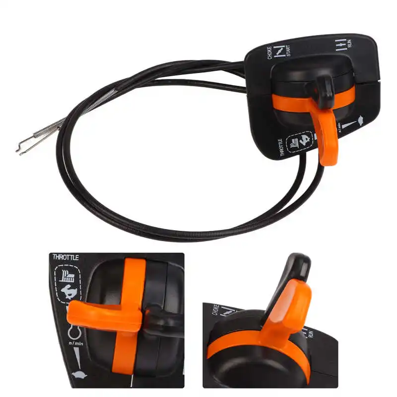 Throttle Choke Cable Control Handle Assembly GY20948 Replacement for John Deere 125 135 145 155C 190C Throttle Choke Wire