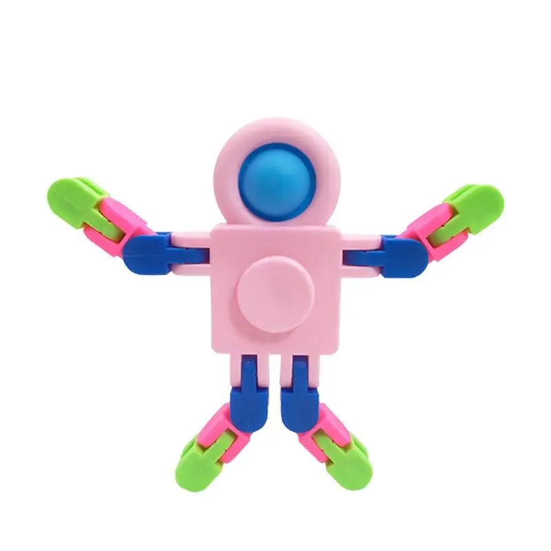 

Spaceman Fingertip Mechanical Gyro Chain Mecha Variety Rotating DIY Creative Stress Anxiety Relief Spinner Toy