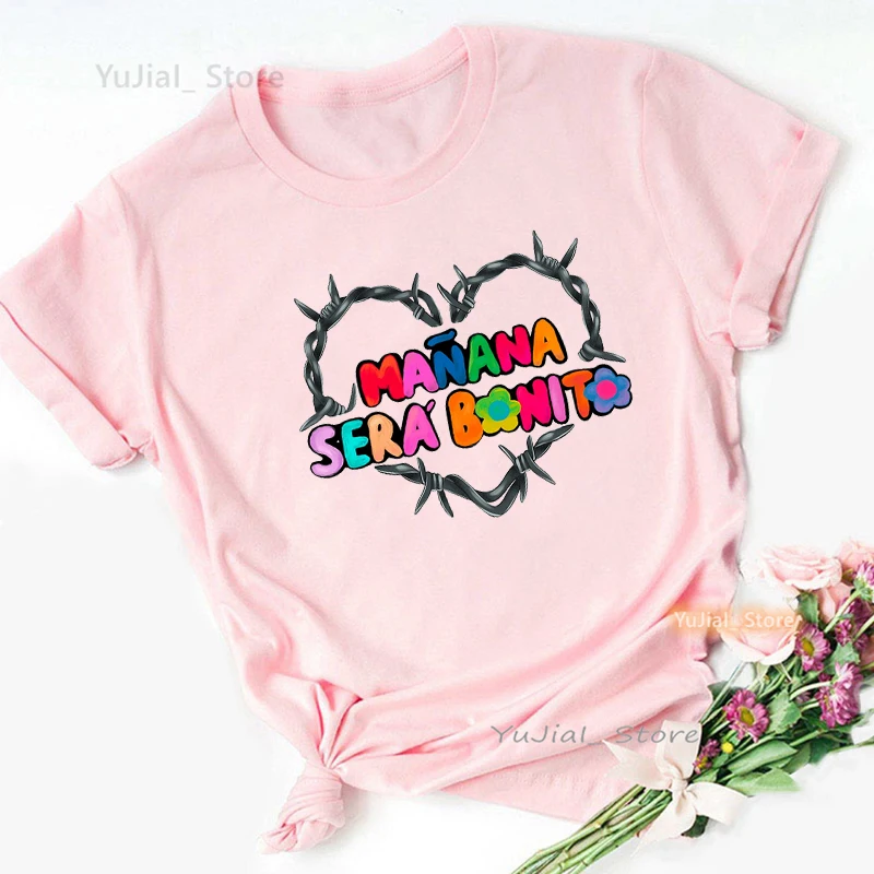 Beckyg Karol G Bichota Grafik Druck T Shirt Mädchen Schöne Rosa Casual T-shirt Frauen Harajuku Hemd Sommer Mode Tops T – Detail 14