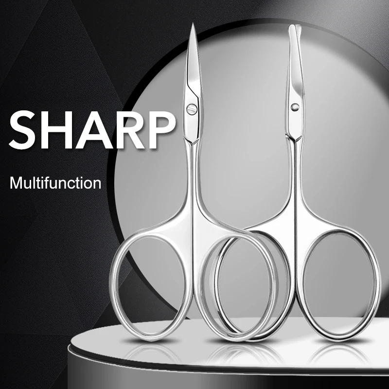 1Pcs Professional Nail Scissor Manicure For Nails Eyebrow Nose Eyelash Cuticle Pedicure Makeup Tools