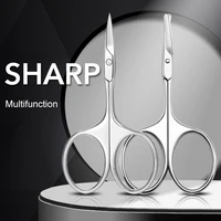 1Pcs Professional Nail Scissor Manicure for Nails Eyebrow Nose Eyelash Cuticle Scissors Curved Pedicure Makeup Tools 1