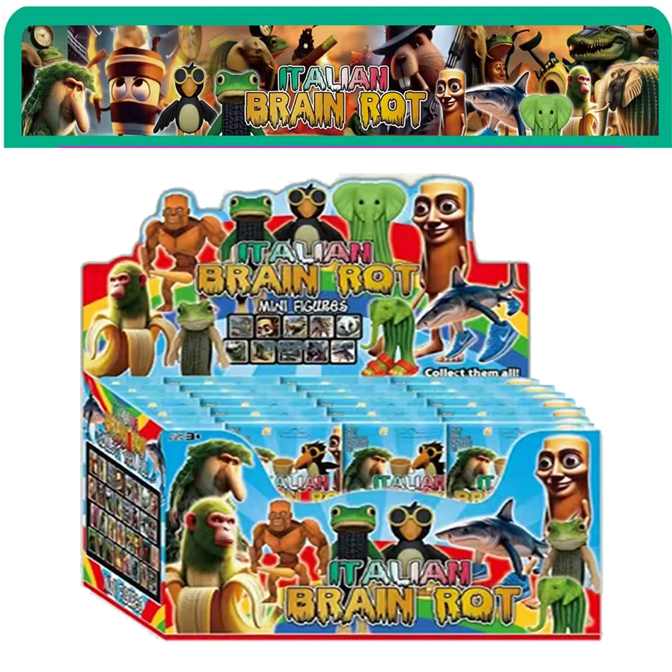 Italian Brainrot Box mit 1 Überraschungsfigur 5 cm