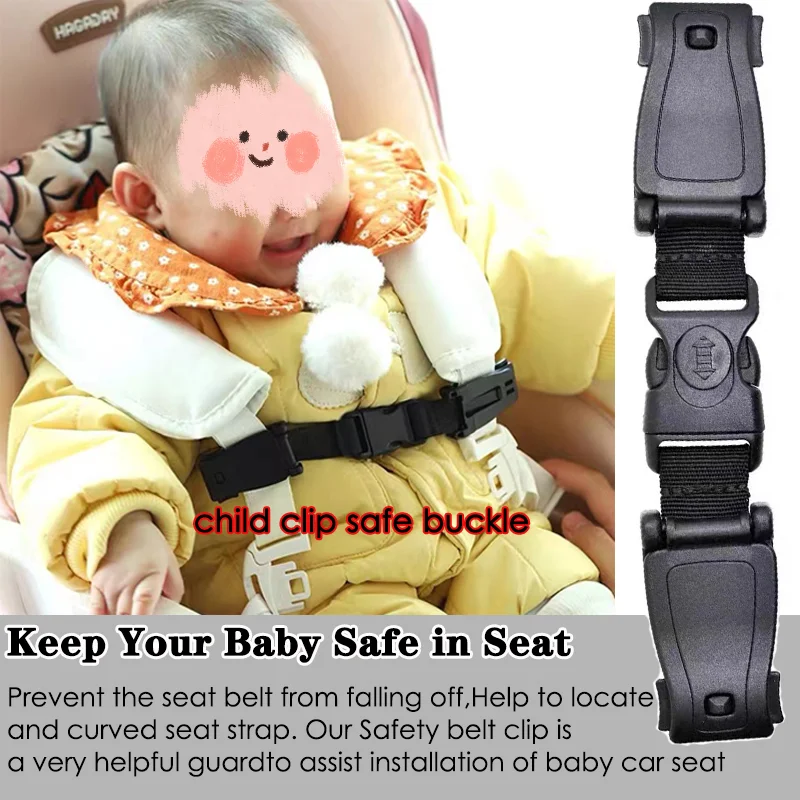 Durable Harness Chest Clip Safe Buckle Car Baby Safety Seat Strap Belt for Baby Kids Children Safety Strap 16cm Car Accessories