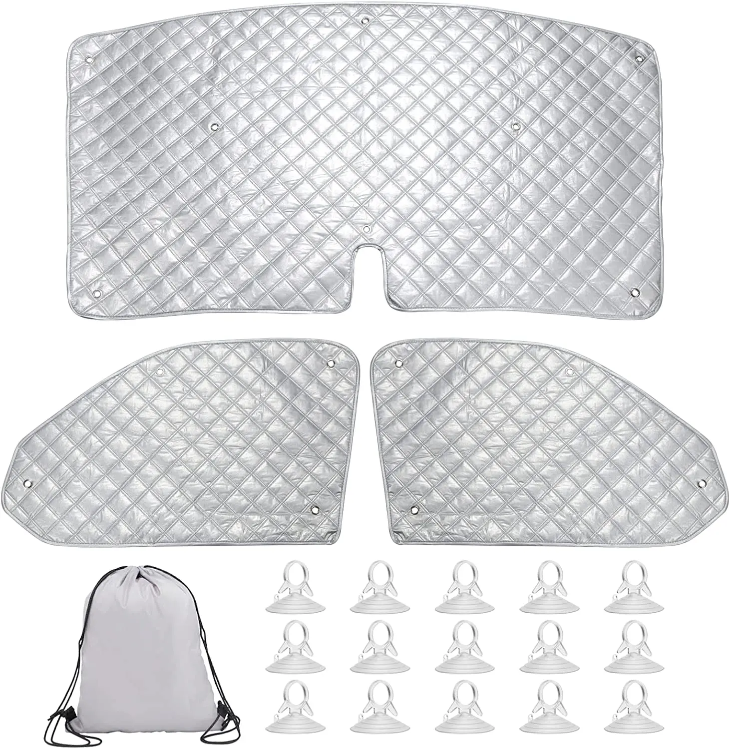 Auto Internal Thermal Blind Window Cover Set 3PCS For VW T5 T6 Sunshade Windscreen Windshield Visor Cover Protection Set car sunshade,windshield sunshade,windshield sun shade