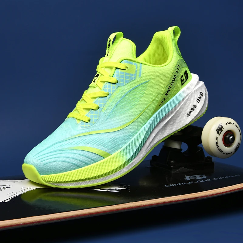 남성용 전문 트레이닝 탄소 플레이트 스니커즈, 2024 여름 야외 미끄럼 방지 충격 흡수 스포츠 테니스화 