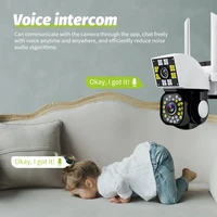 Neye-Caméra de surveillance extérieure IP WiFi HD 8MP/4K, dispositif de sécurité sans fil, avec lentille 1080p, pour les touristes 6