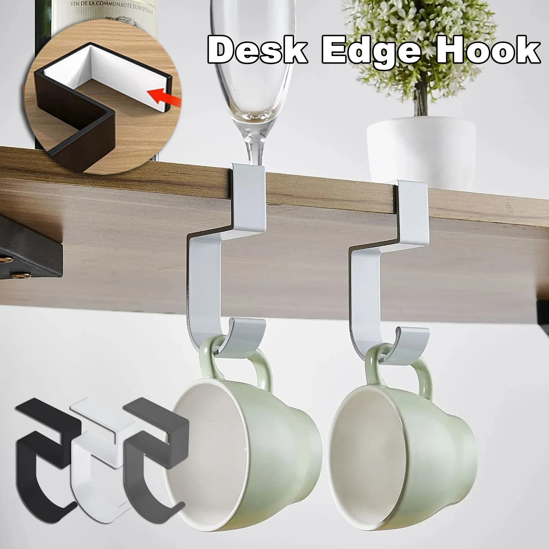 Portable Hanging Bag Hook Student Desk Side Hanging bag Artifact Removable mobile Handbag Holders Multi-functional Table Hook