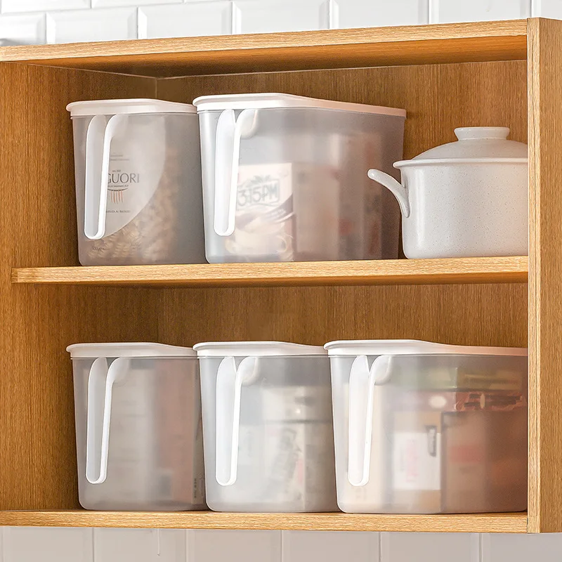 

pantry storage food container Plastic Box Jars for Bulk cereal grain bean rice storage container kitchen cupboard organizer