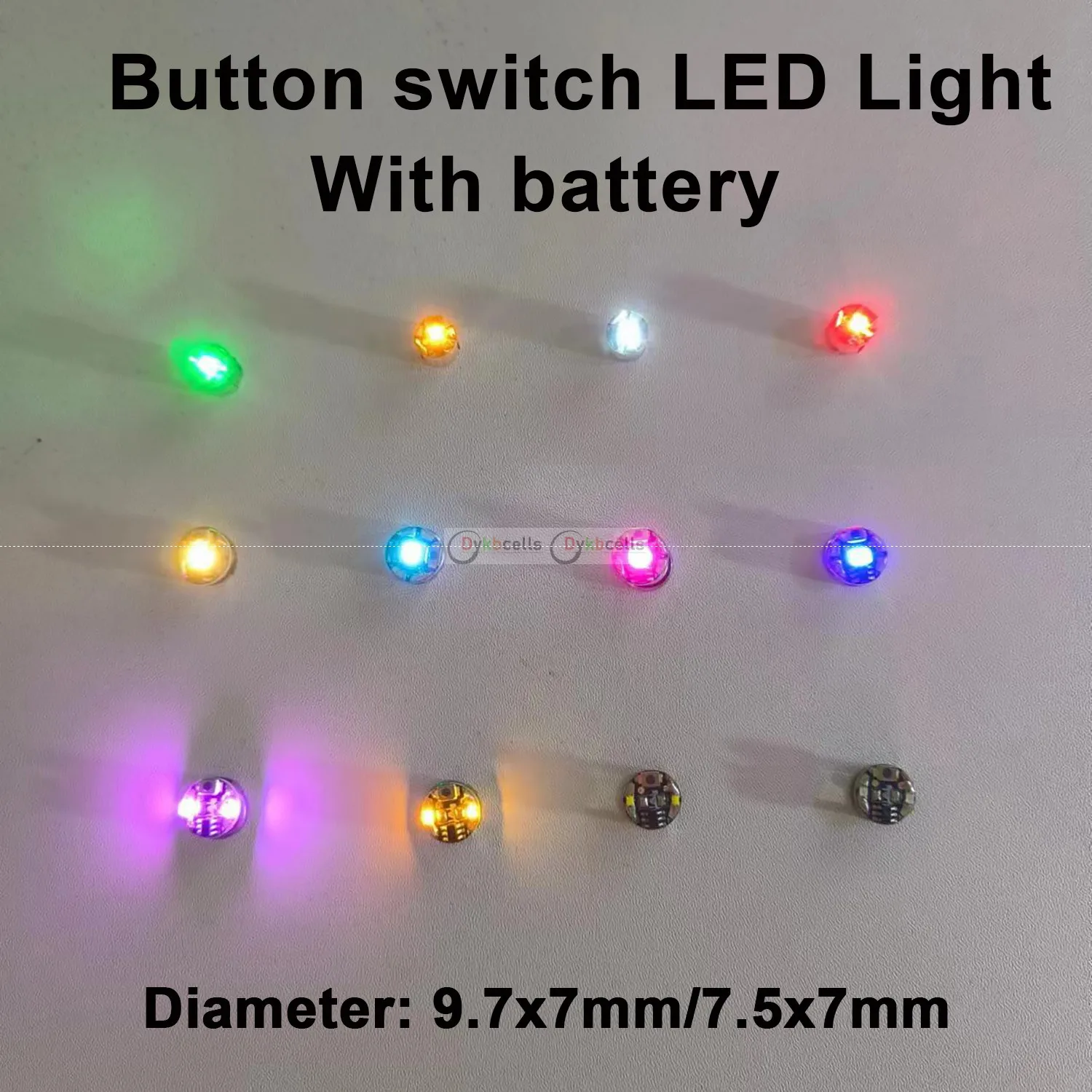 3pcs Wireless LED Model Light Switch Control Micro Led Lamp Lighting DIY Lego Bandai Gunda Robots/Sandtable CAR model + Battery
