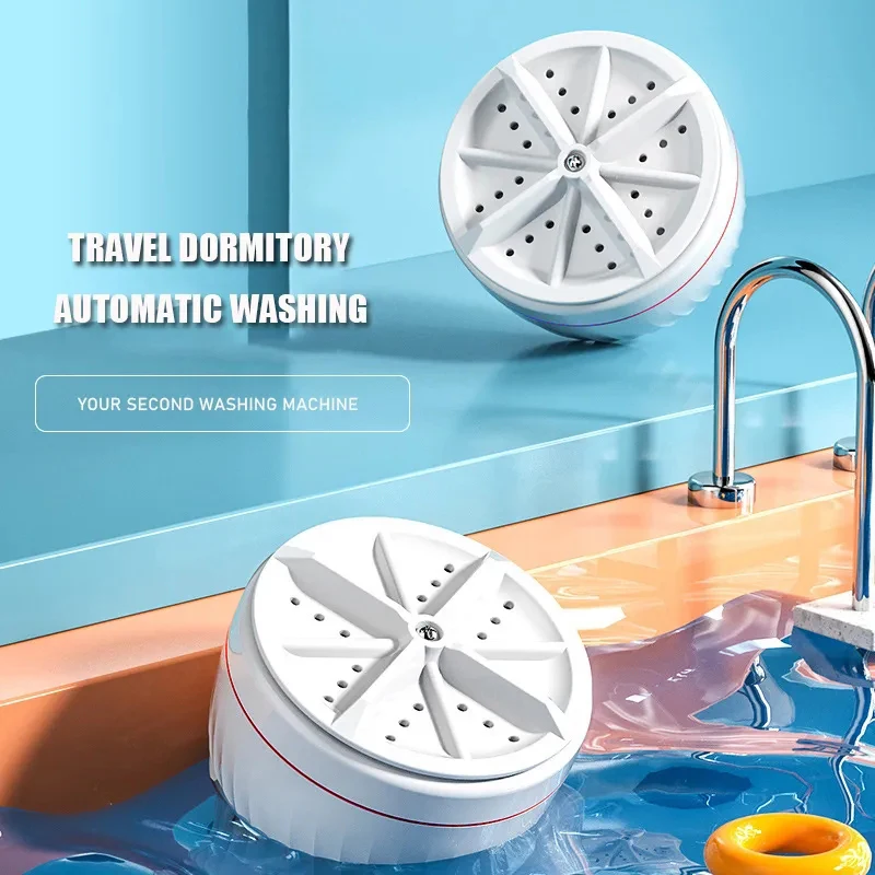 Portable Mini Washing Machine For Home Dormitory Underwear And Socks Mini Turbine Lazy Compact Washing Machine portable washing machine