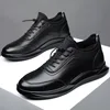 New Men Shoes Casual Sneakers Genuine Leather Shoes Men's Spring Autumn Lightweight Soft Sole Anti slip Daily Life Walking Shoes 5