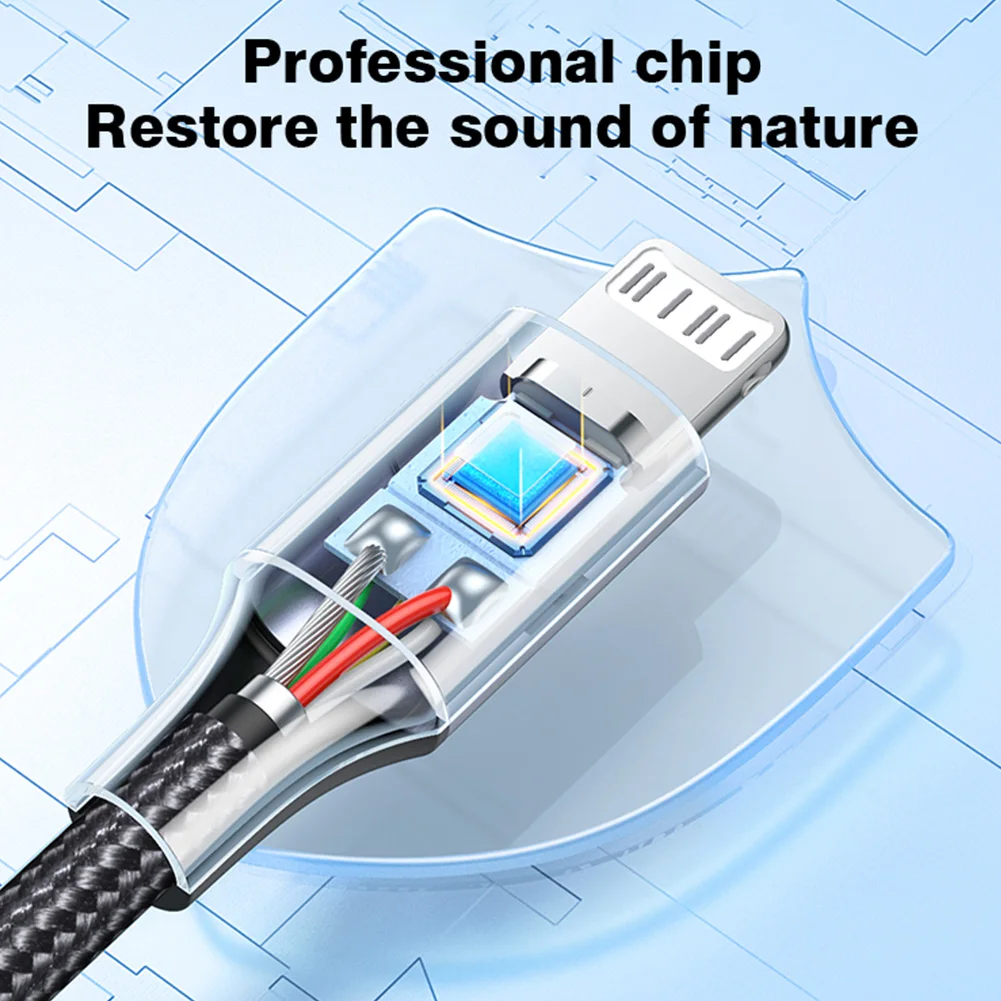 Lightning To 3 5 MM Jack AUX Cable Adapter For iPhone 12 13 14 Pro Adapter Headphone Connector Audio Splitter iphone accessories lightning to headphone adapter