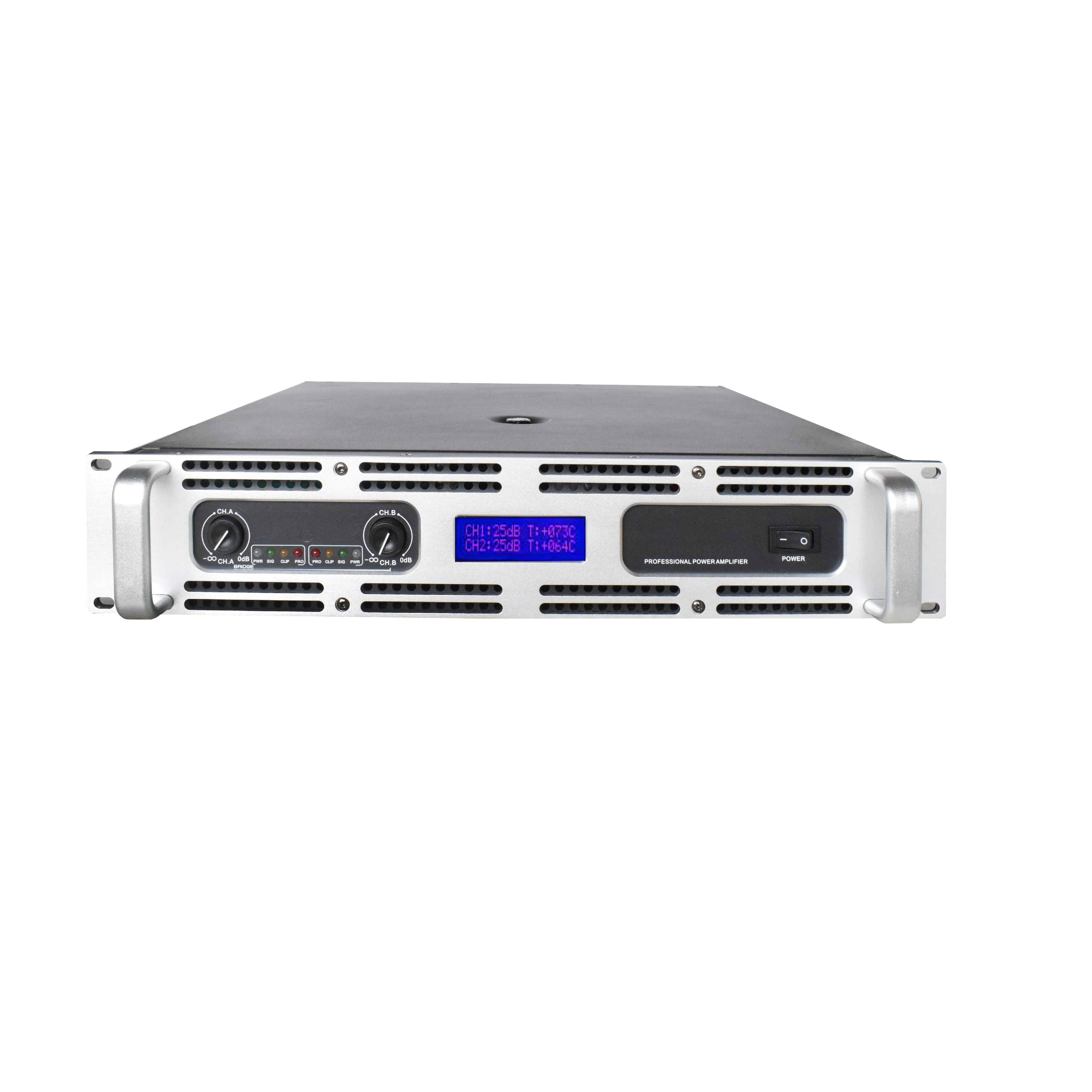 

Professional High Power 2 Channels Amplifier with New Design Pa Sound System