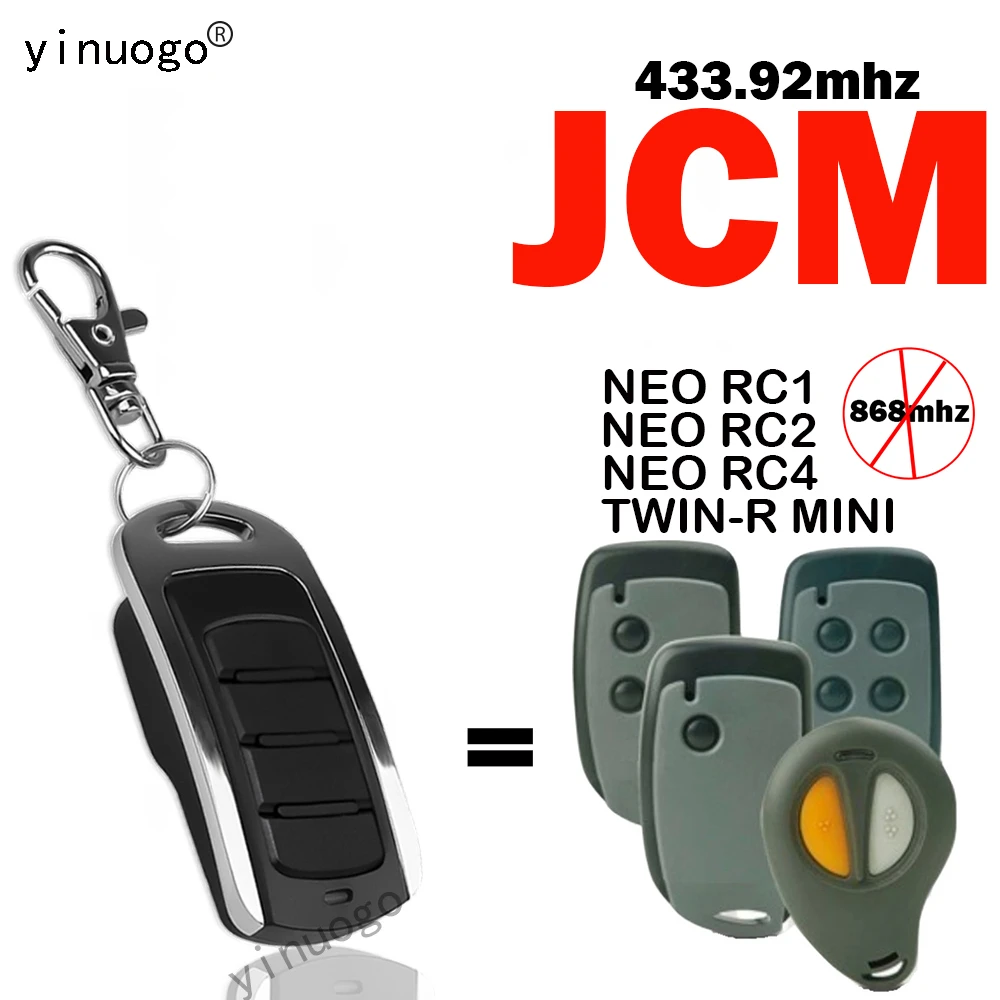keypad fingerprint door lock JCM Remote Control 433MHz JCM NEO RC1 RC2 RC4 TWIN-R MINI JCM GO PORTIS GO NORTON Garage Door Controller For Gate and Barrier bluetooth door lock