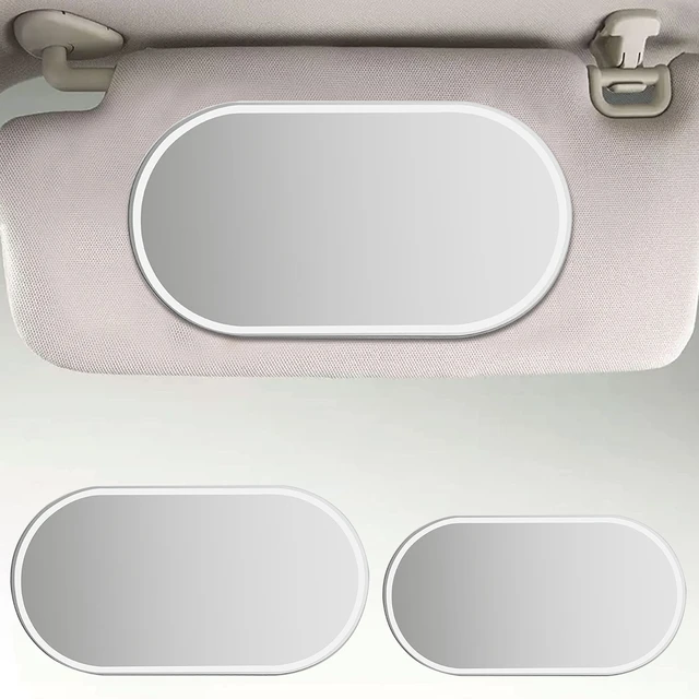 Car Visor Vanity Mirror Universal Auto Makeup Mirror Stainless Steel Sun  Visor Rearview Mirror For Car Interior Accessories - AliExpress