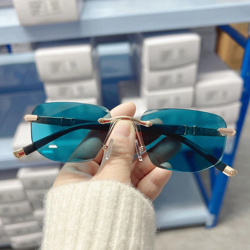 Ahora Alloy Frameless Women&Men Sun Reading Glasses Blocking Blue Light Sunglasses Spectacles Reading Glasses 0+1.0+1.5+2.0+2.5 4