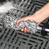 SEAMETAL Car Wash Brush Plush Premium Wheels Brush Non-Slip Handle Easy To Cleaning Rims Spokes Wheel Barrel Cleaning Mitt 6