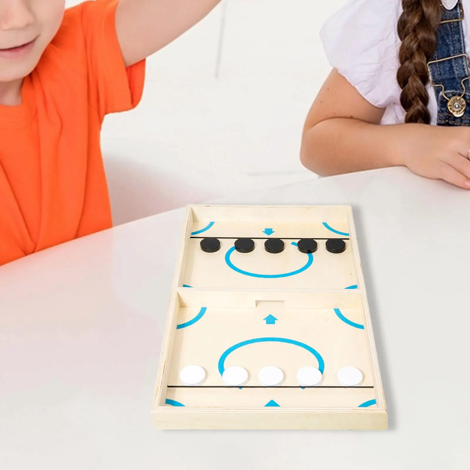 

Настольная игра для настольного футбола, победитель битвы, компактный размер, забавная Классическая быстрая игра, деревянная хоккейная игра для путешествий, друзей