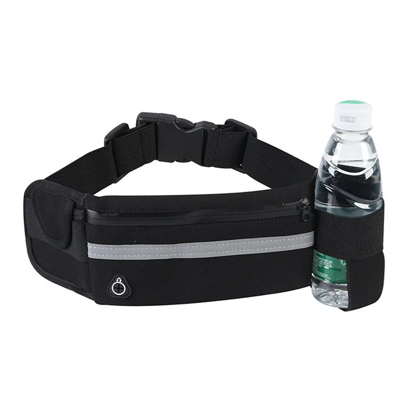 Fitness Adjustable Waterproof Crossbody Bag Unisex Running Waist Pack Hands-free Pouch for Outdoor Running Gym Workout Essential