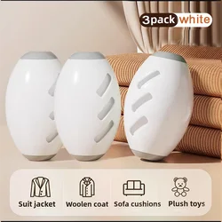 Reusable Washable Lint Roller and Pet Hair Remover for Clothes and Household Use (3PCS - White)