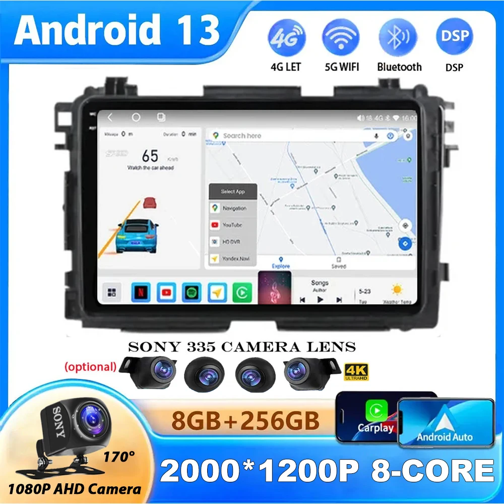 

Android 13 For Honda Vezel HR - V HRV HR V XRV 2015 - 2020 Car Radio Multimedia Video Player Navigation GPS Carplay WIFI 4G DSP