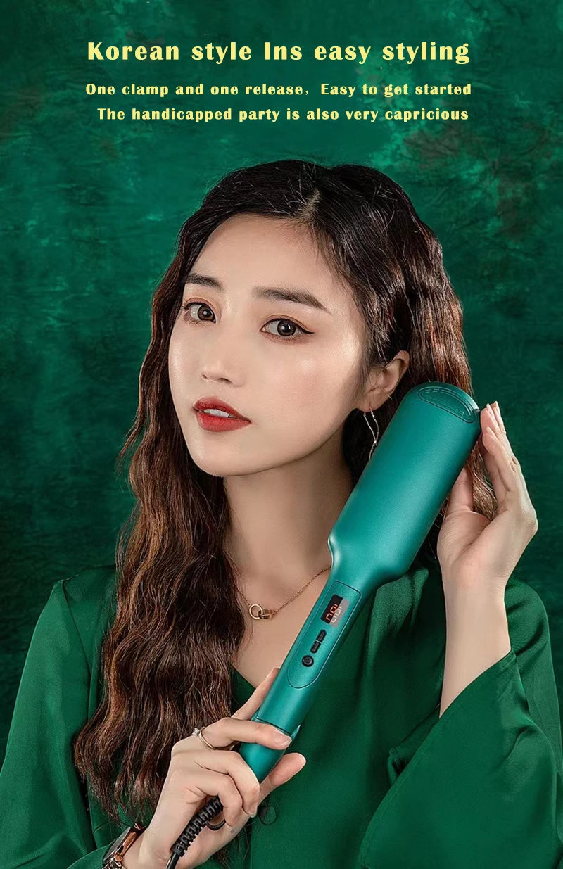 Description Picture 3 of itemProfessional LCD Hair Curler Adjustment Temperature Hair Curl Irons Curling Wand Roller Flat Iron Hair Styling Tools