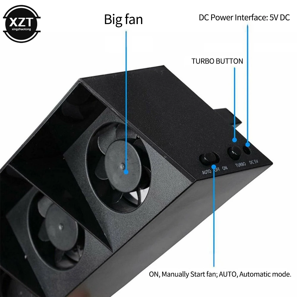 Cooling Fan Gaming Cooling Fan For PS4 Console 5-Fan