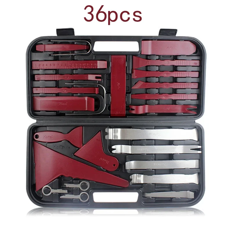 Car door modification sticker Instrument panel console special disassembly tool 36pcs car audio disassembly toolbox set