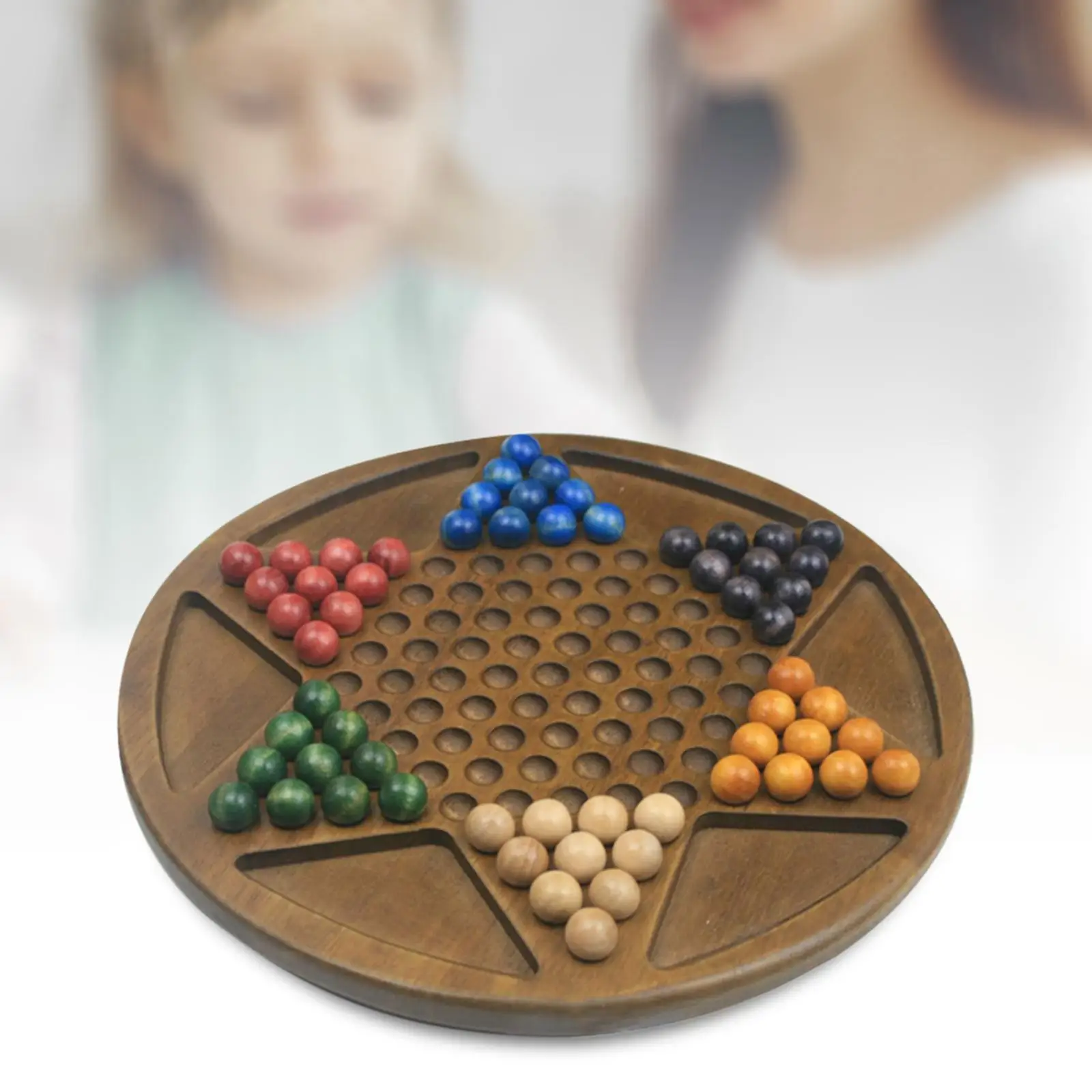 Chinese Checkers Fun Game Toy for Ages 6+ Handcraft 13.78 Inches Board Games