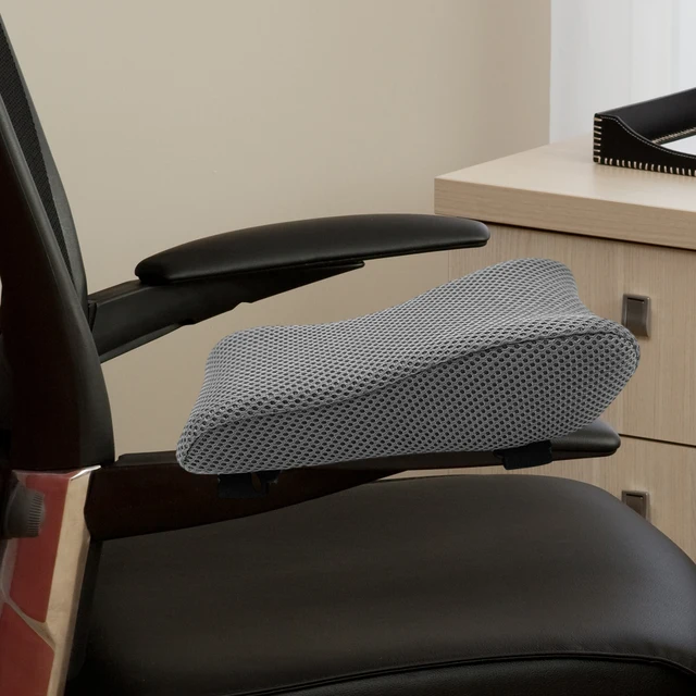 2 Cuscinetti Per Braccioli Sedia - Memory Foam Con Gel Rinfrescante - Foto 6