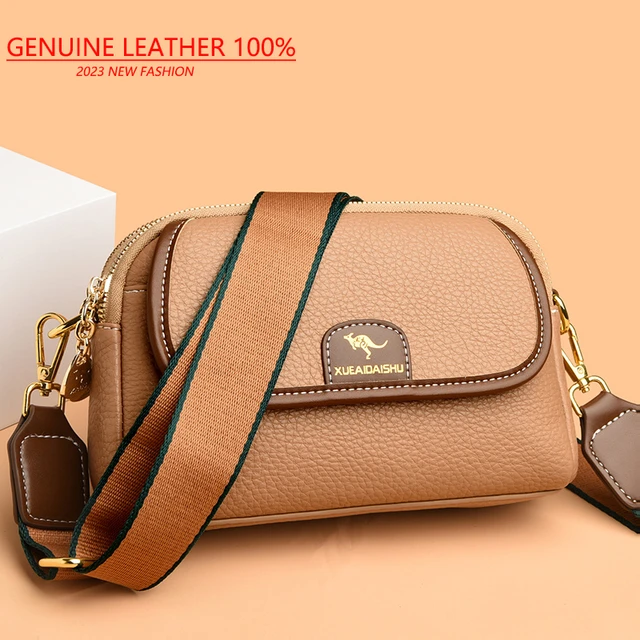 Luxury Designer New High-quality Leather Women Messenger Bags High-quality  Leather Ladies Shoulder Bag Fashion Women Bags Bolsos - AliExpress