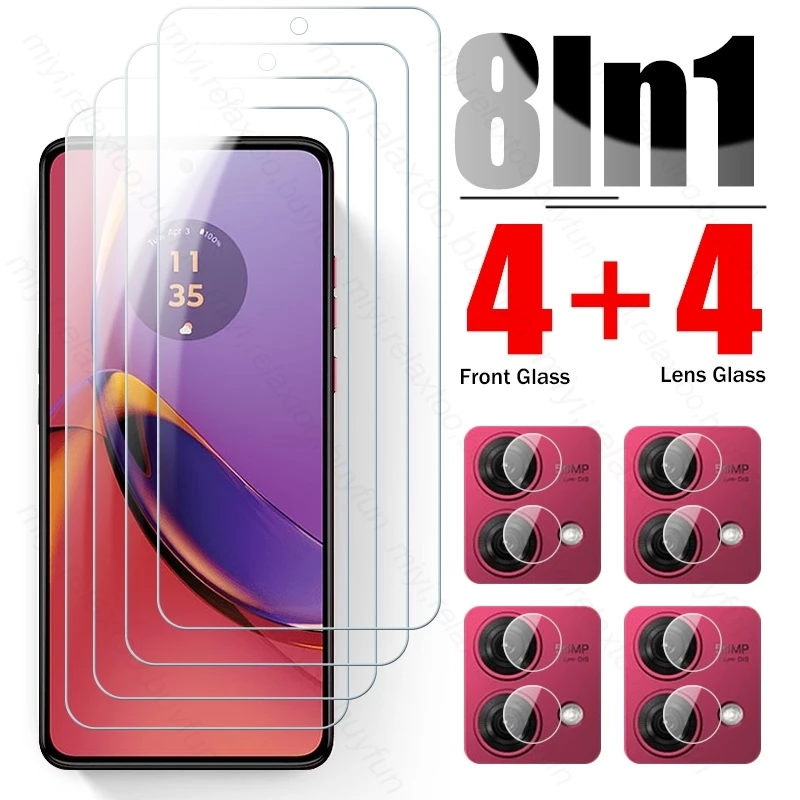 

Защитное стекло для камеры 8 в 1 для Motorola Moto G84 5G, защита для экрана, пленка из закаленного стекла для MotoG84 Moto G 84 54 G54 5G G14 4G