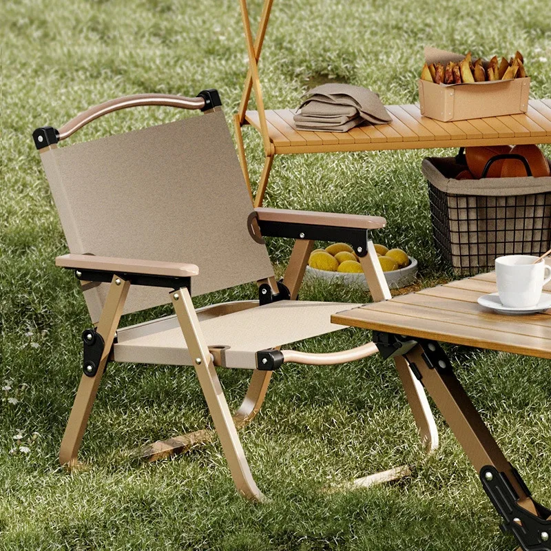Outdoor Folding Chair Camping Chair Portable Stool Picnic Beach Leisure