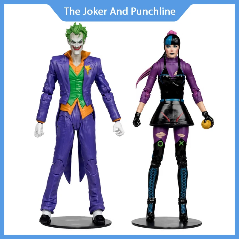 

Mcfarlane Toys Figures The Joker And Punchline Dc Multiverse Double Suit First Anime Action Figure Model Statue Toy Gift