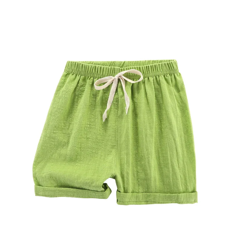 Teenage Boy Shorts 150 160cm Summer Clothing Cotton Linen Shorts for Girls Toddler Clothes kids shorts