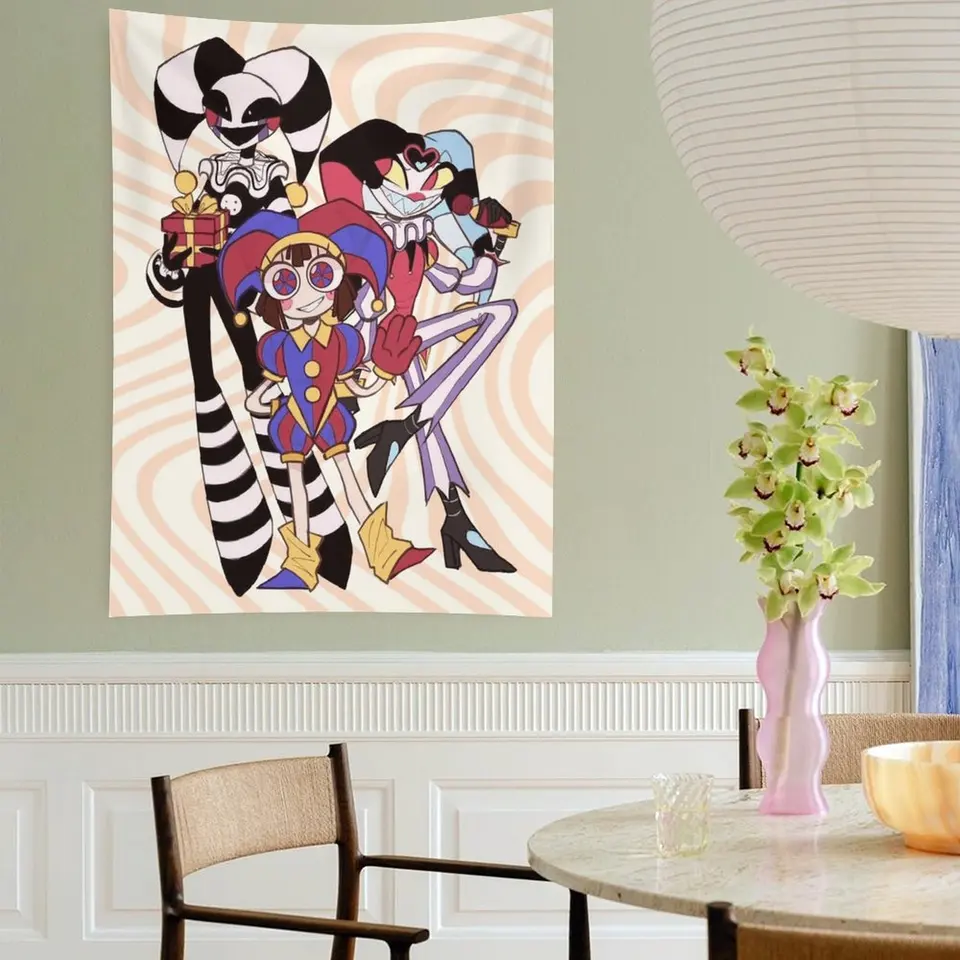 Circus Cartoon Digital Tapestry Home Decor Wall Art