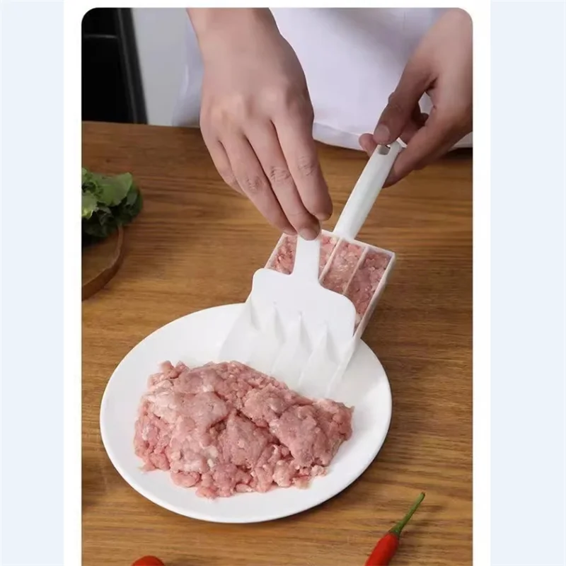 Kitchen Meatball Maker Cooking Homemade Tool Fish Ball Beaf Rice Ball Plastic Mold Shrimp Paste Cooking Supplies 2Pcs/Set
