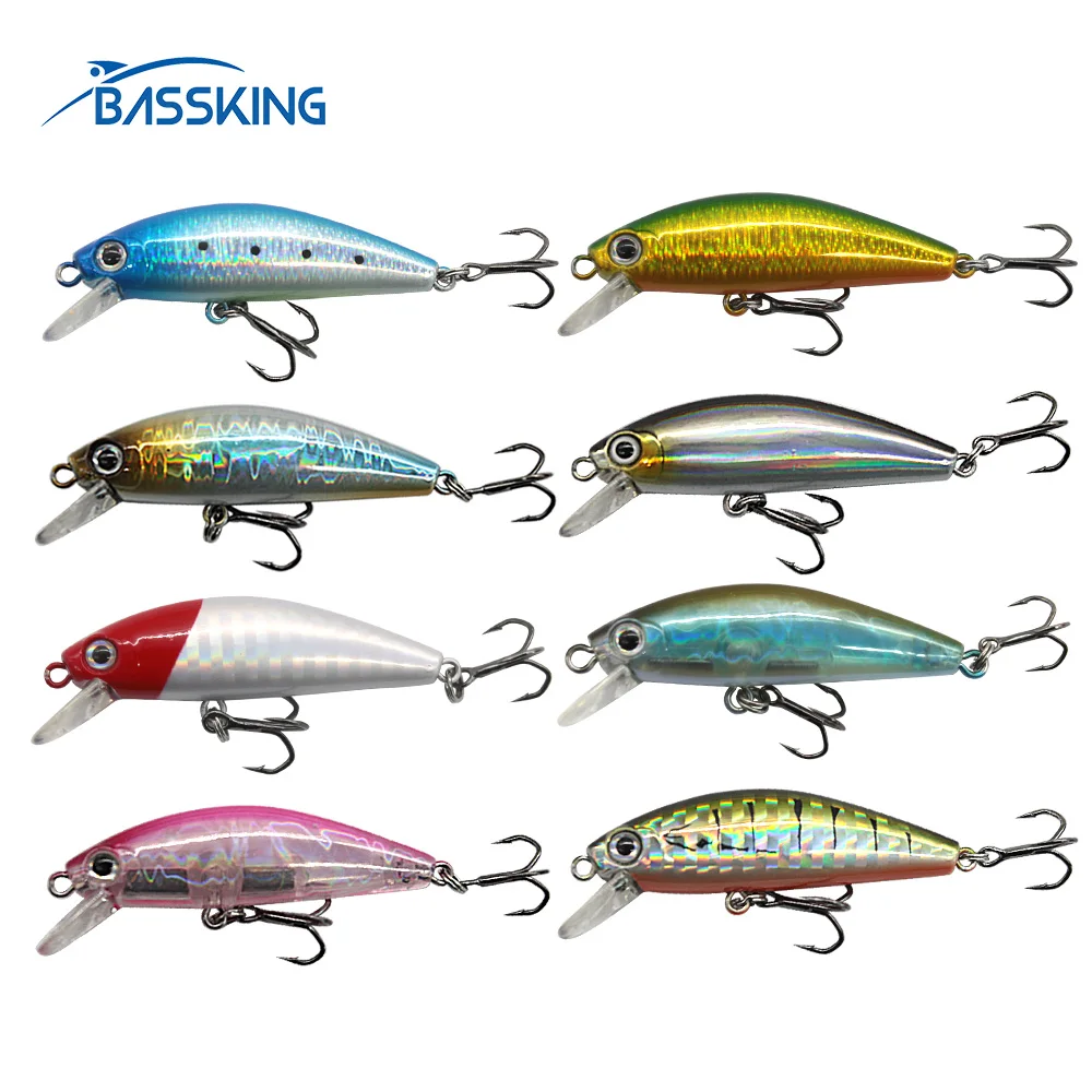 

BASSKING 50 мм/4 г 53 мм/6 г, Тонущая блесна, искусственная рыба, профессиональная блесна