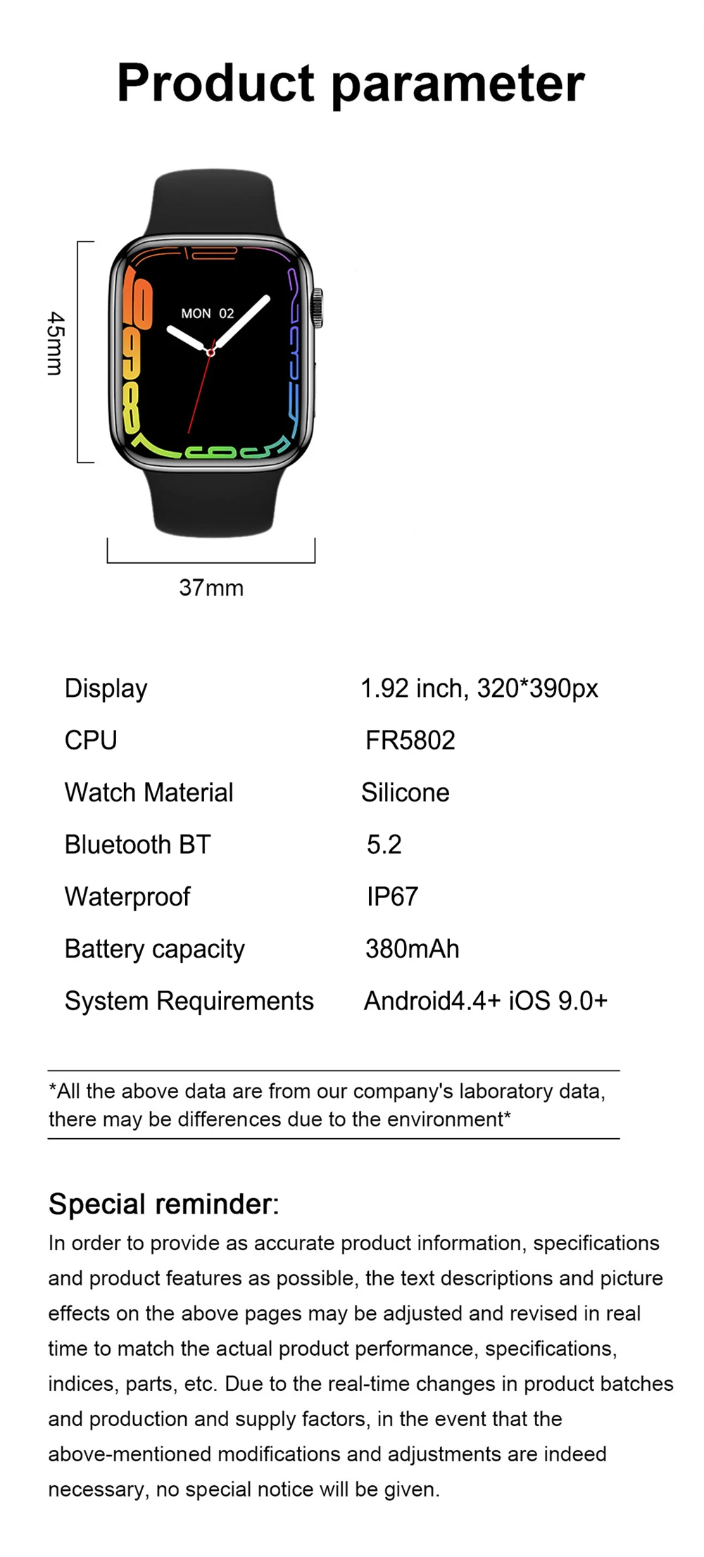 2022 M SEVEN Max 1.92" Sport Smartwatch Men Series 7 Bluetooth Call NFC Wireless Charger Women Fitness Smart Watch PK W27 X8 Pro