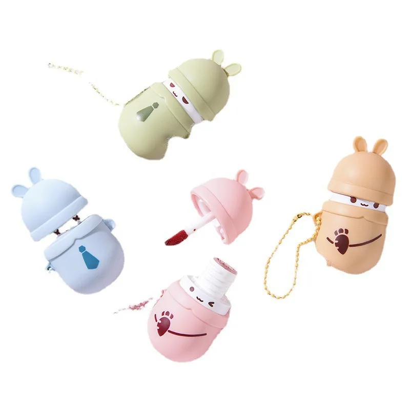 

Sugar Rabbit Chain Water Mist Lip Glaze Waterproof Whitening Matte Lipstick Matte Mist Lipstick Cute Cartoon Lipstick