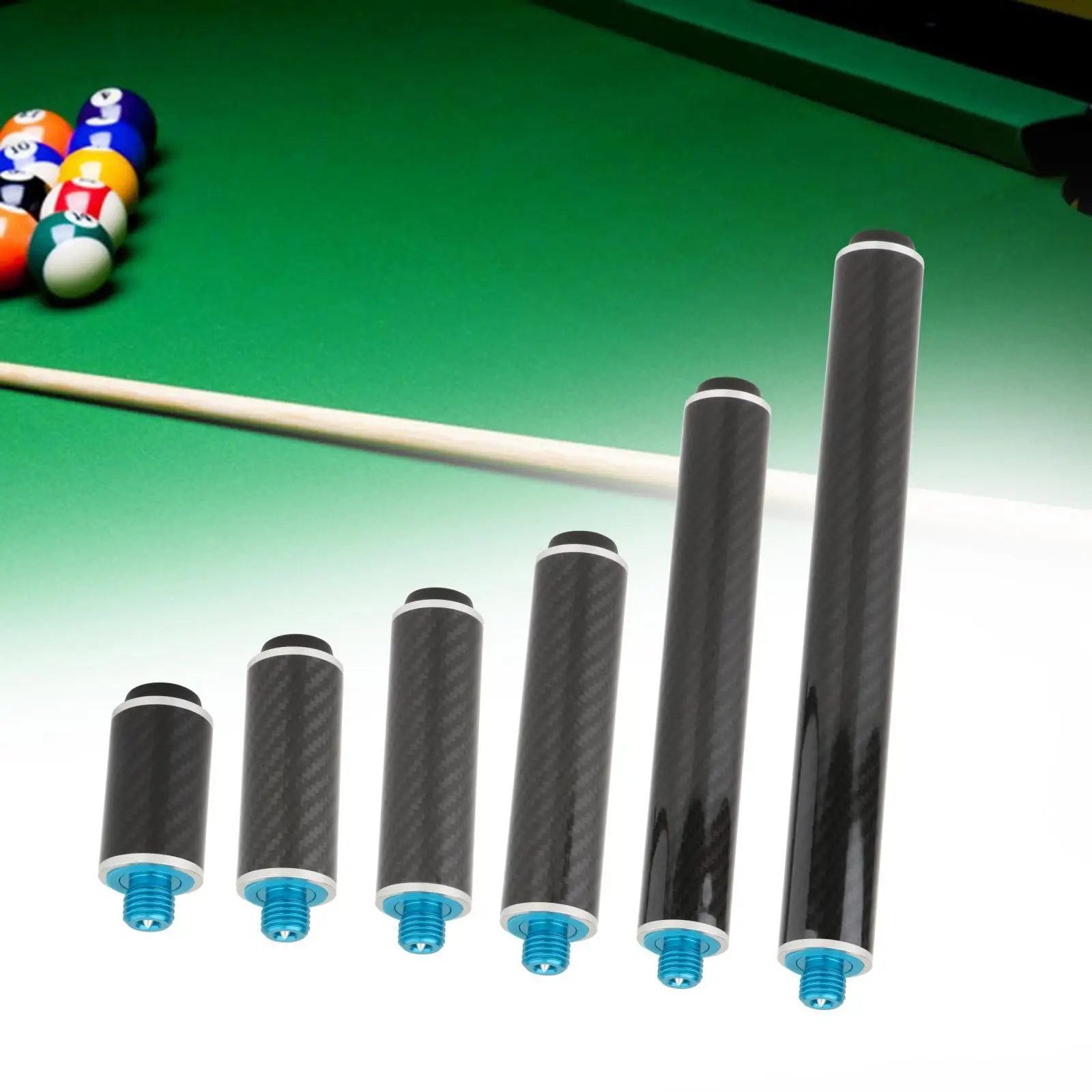 Billiards Pool Cue Extension Compact Billiard Cue Bottom Plug Diameter