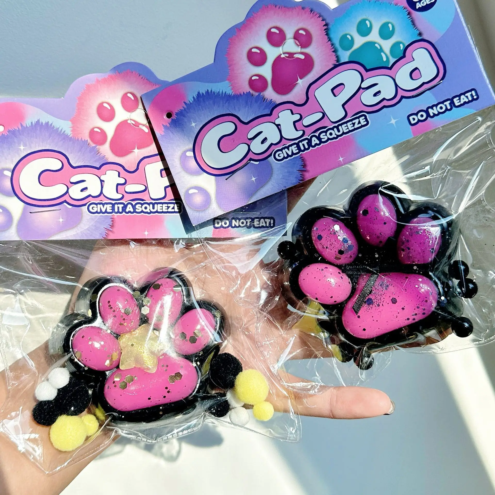 Dark Girl Soft Cat Foot Antistress Paws Fidget Toys Squishy Tapa Foot Adult Sensory Toys Antistress Foot Girls Kids Toys Gifts 4