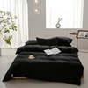 High-Quality Bedding Set Solid Color Duvet Cover Skin Friendly Fabric Quilt Cover Single Double Queen Size Bed Cover Set 2
