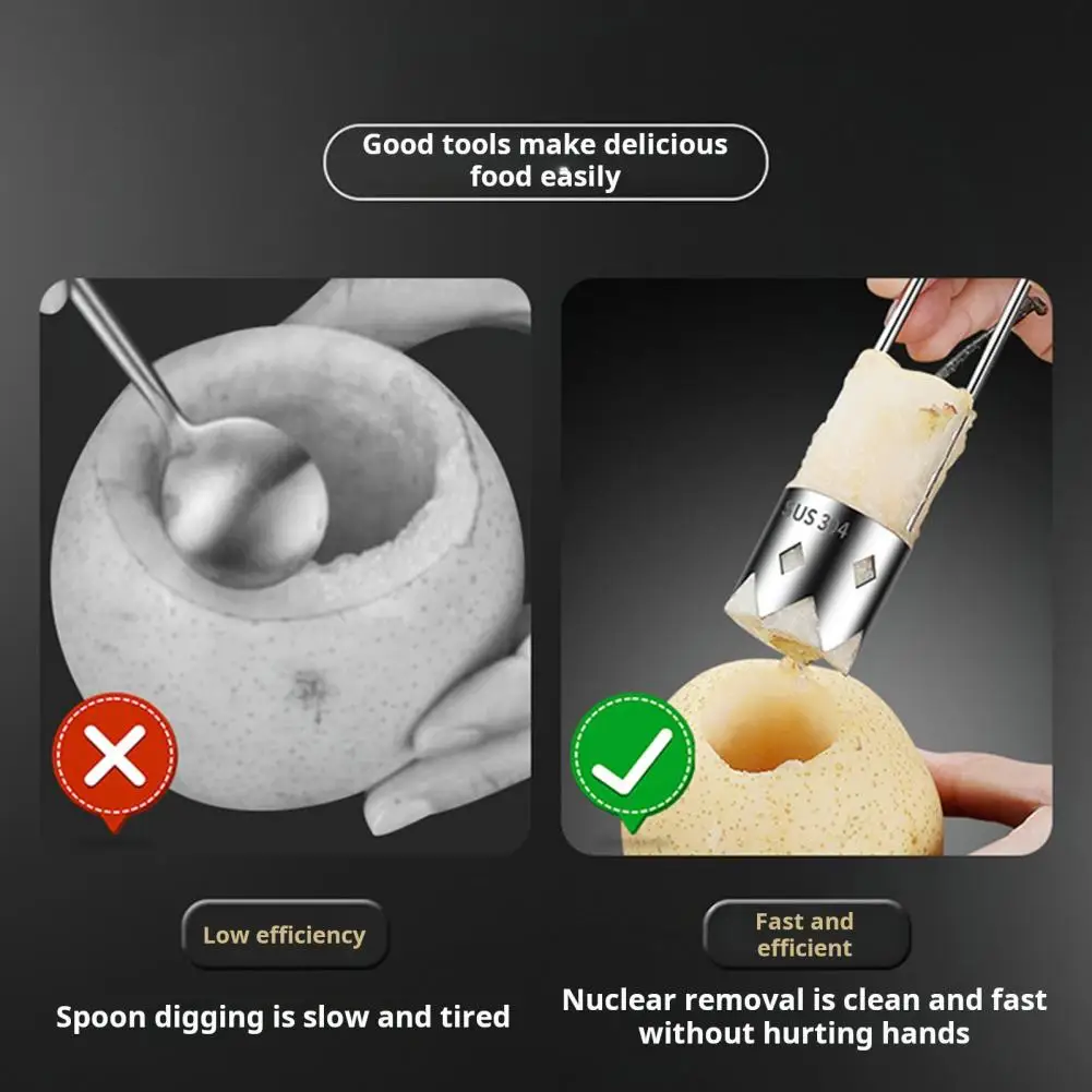 1Pc Stainless Steel Core Remover Tool For Red Bell Peppers Pear Fruit Corer Easy Twist Pull Multifunctional Kitchen Gadget_voghion.com