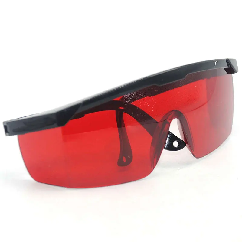 Détail des branches des lunettes anti-lumière bleue 400-450nm montrant le logo de protection oculaire.