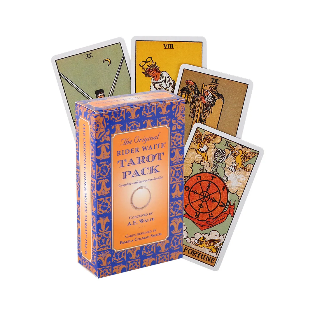 Rider Tarot Deck Tarot-Karte für Anfänger mit Reiseführer Beziehung Waite Brettspielführung Wahrsagerei DIVIN